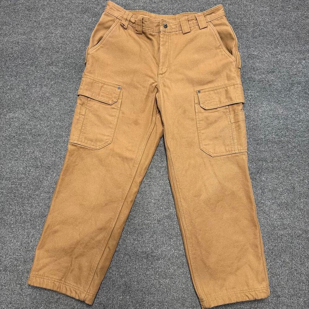 Duluth Trading Co. Men’s Men's Fire Hose Fleece-Lined Relaxed Cargo Pants 36x30